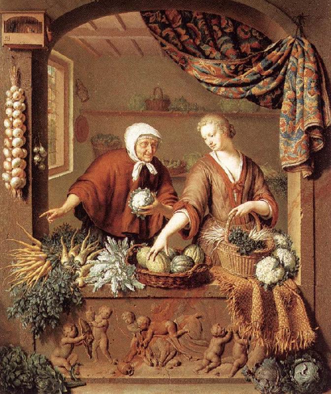 MIERIS, Willem van The Greengrocer China oil painting art